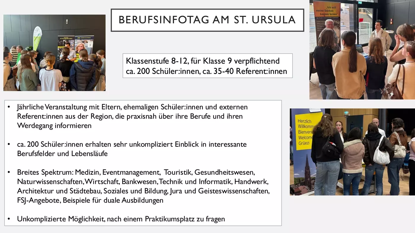 Berufsorientierung am St. Ursula