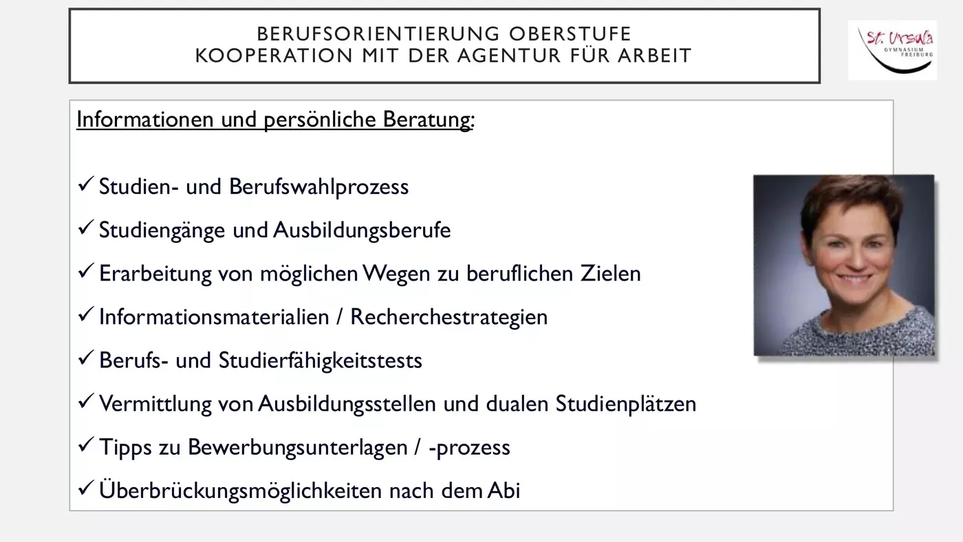 Berufsorientierung am St. Ursula